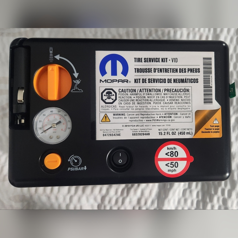 BRAND NEW MOPAR EMERGENCY TIRE SERVICE KIT